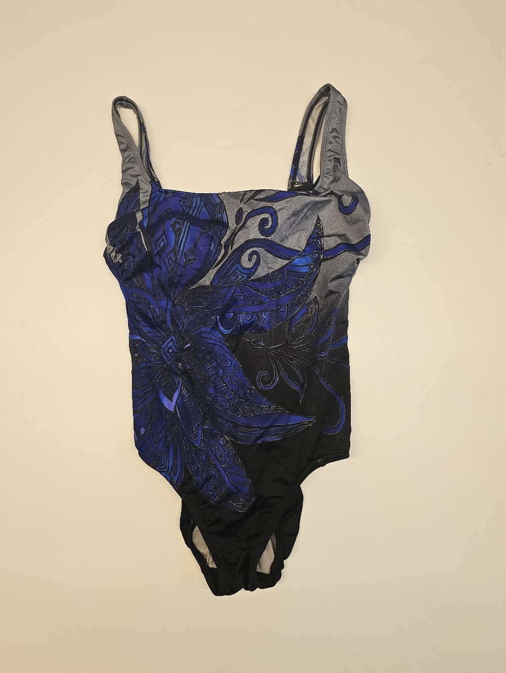 NWT | 12 | Great Lengths | Blue Black One Piece Swimsuit